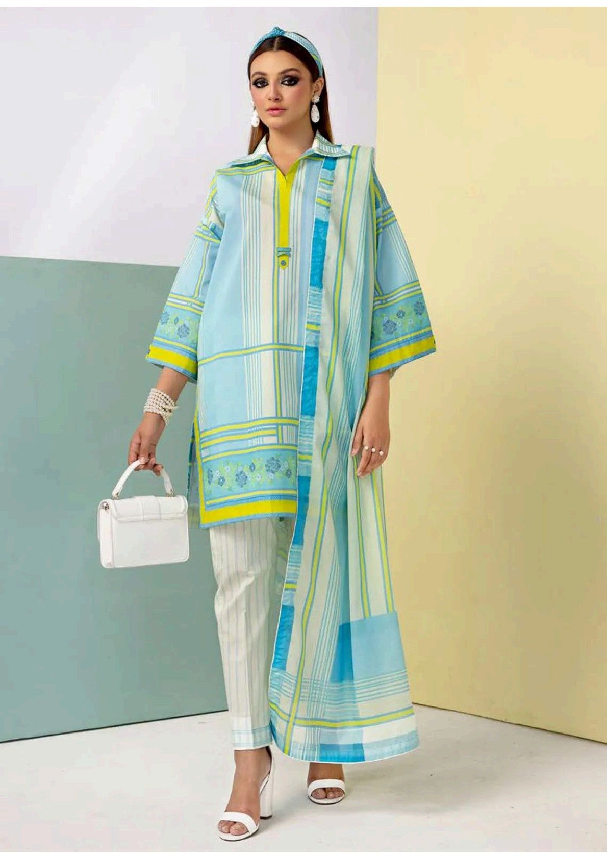 GulAhmed Original Lawn Unstitched 3Pcs