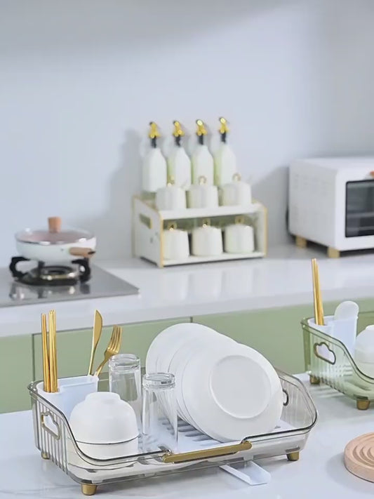 Acrylic Luxury Dish Drain Rack Box Packing