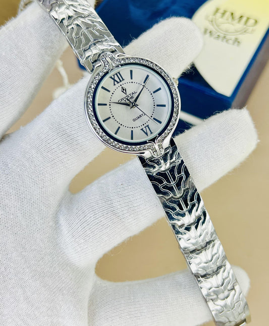 Crystal Time Brand Stainless steel Watch
