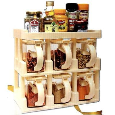 MASTER CHEF 6 PCS CHILLI SPICE RACK.