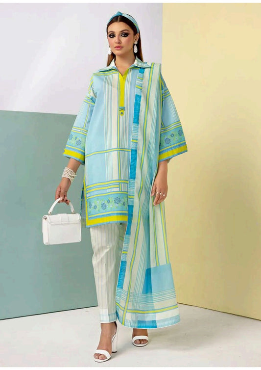 GulAhmed Original Lawn Unstitched 3Pcs