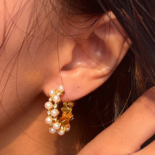 Pearls Luxury Design Earrings