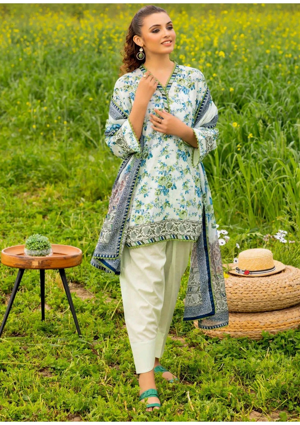 GulAhmed Original Lawn Unstitched 3Pcs