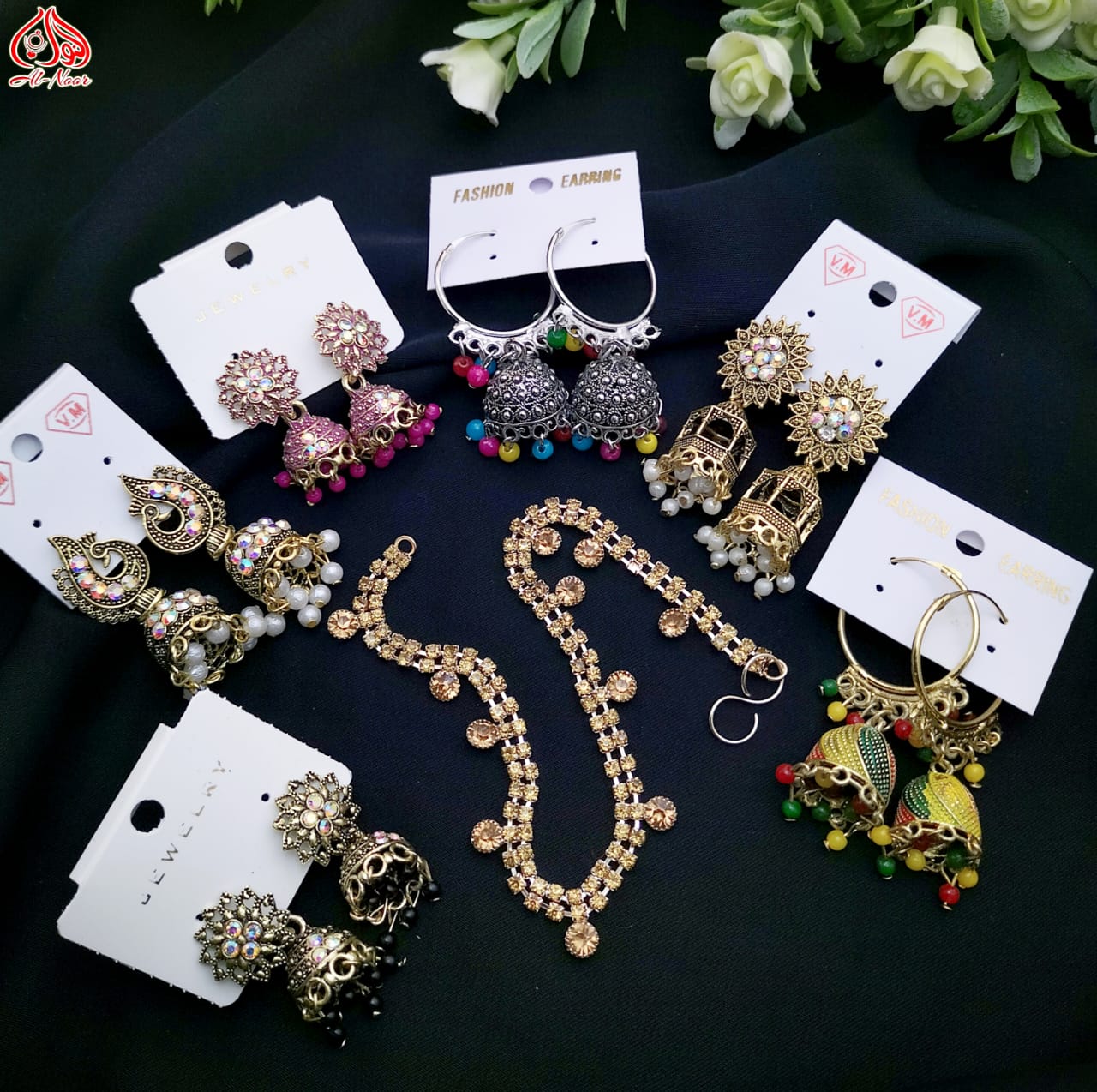 6Pcs Jhumki Earrings + 1 MangTika Deal
