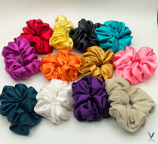 12pcs Pack Fancy China Silk Scrunchie 🌺