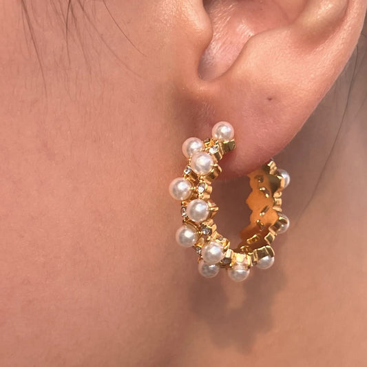 Pearls Luxury Design Earrings