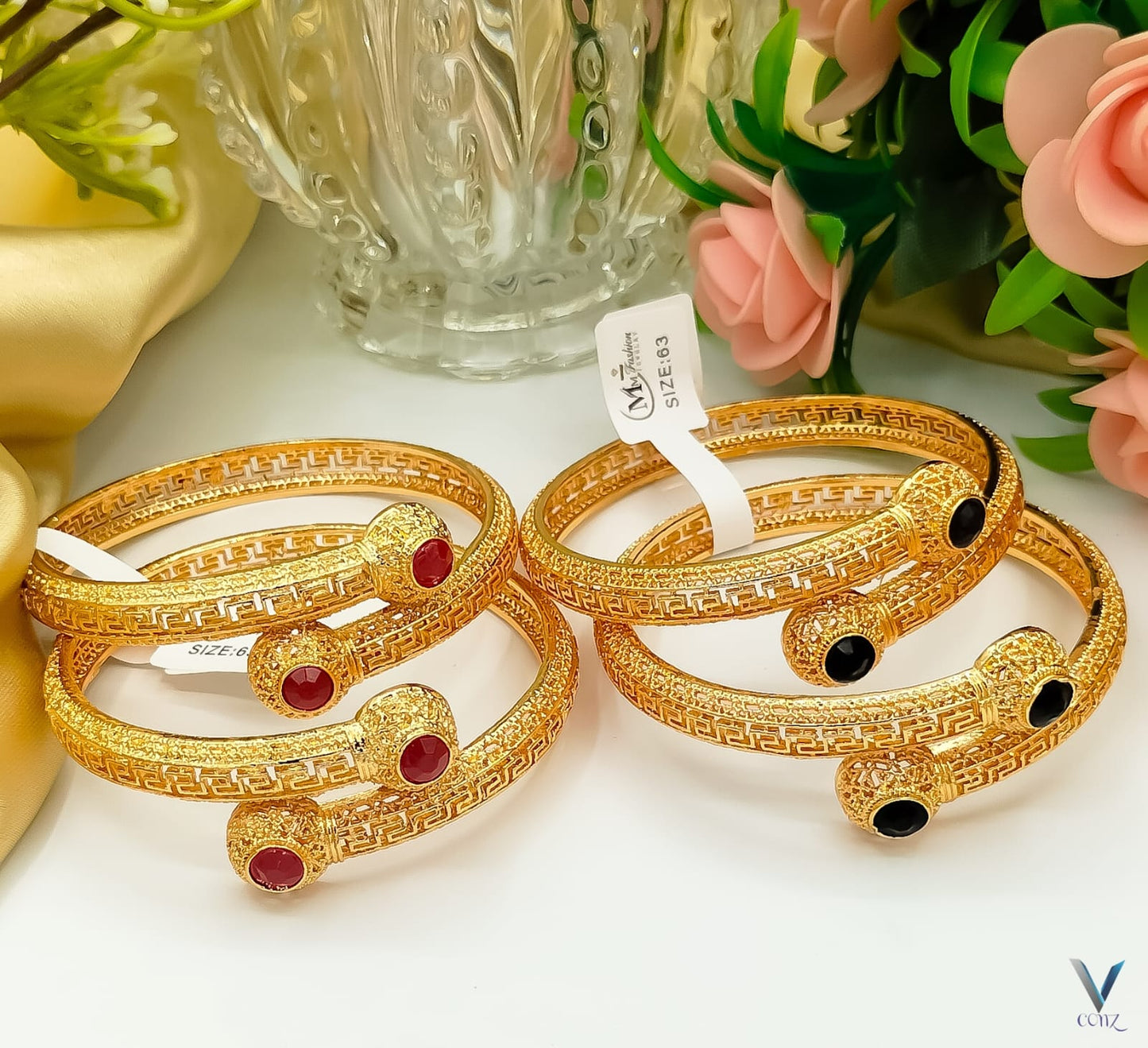 🌺Fancy China Gold plated Versace Bangles 🌺