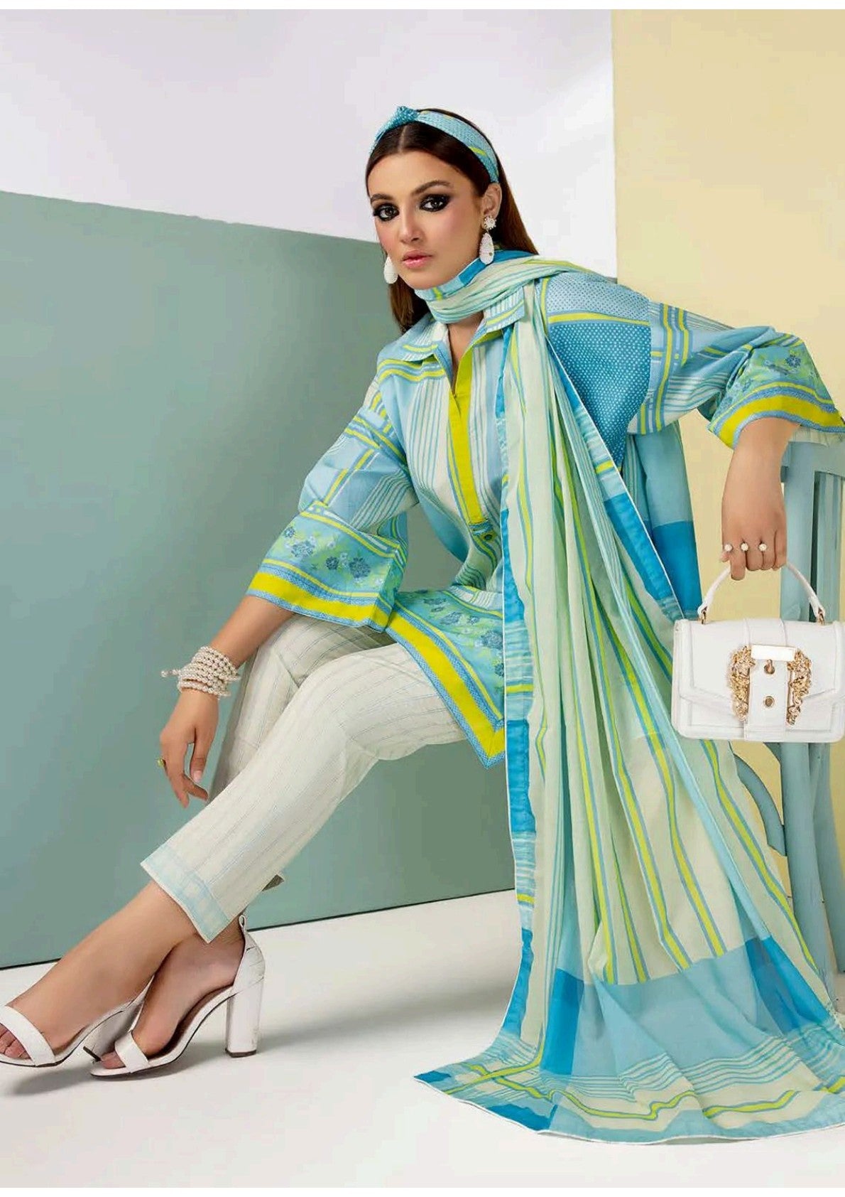 GulAhmed Original Lawn Unstitched 3Pcs