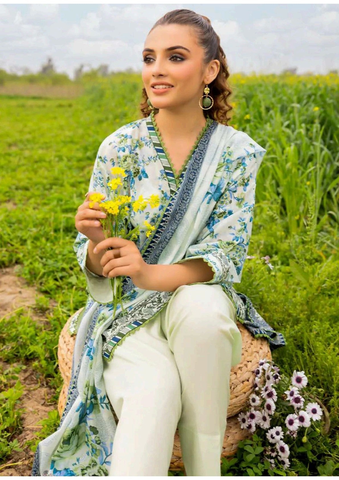 GulAhmed Original Lawn Unstitched 3Pcs
